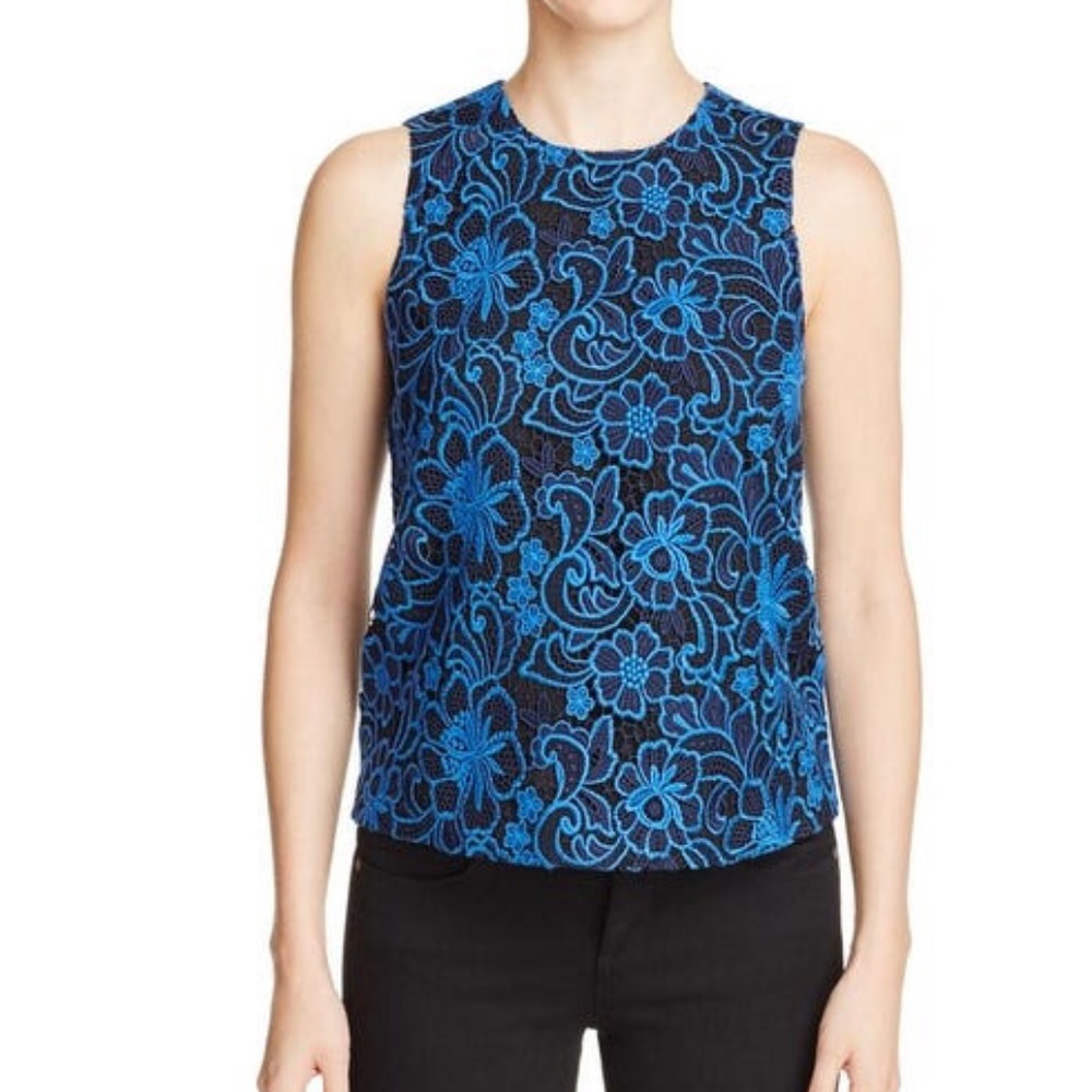 Cooper & Ella Womens Floral Lace shell- XS